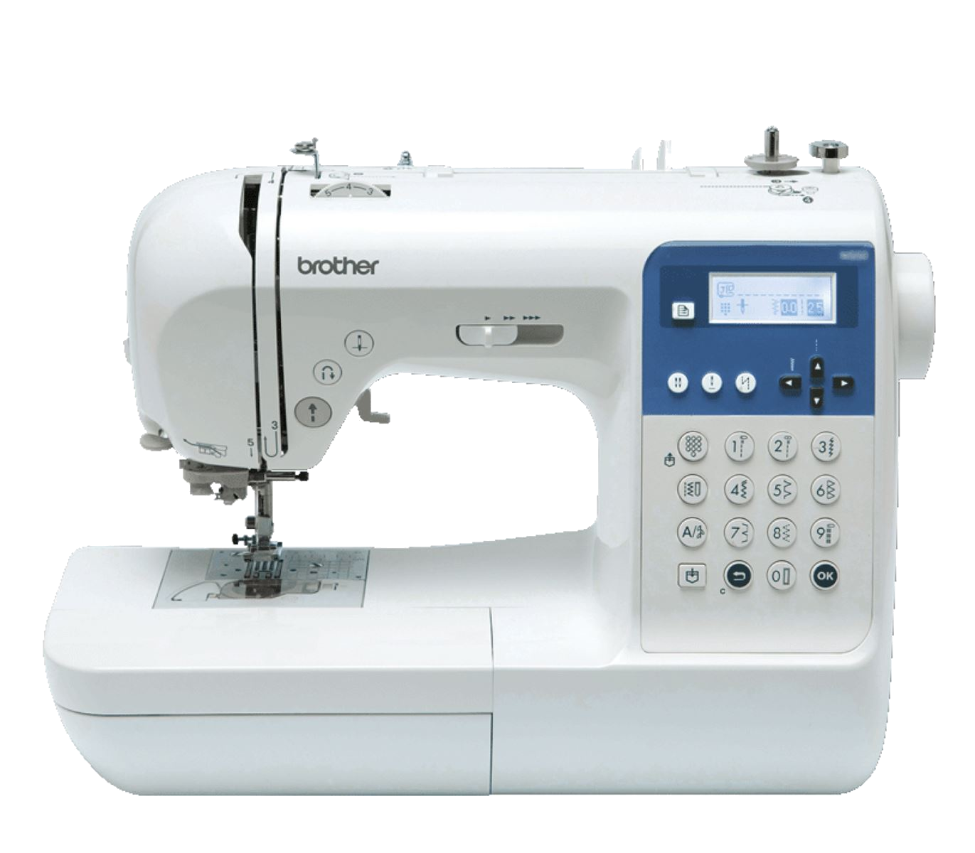 A photo of the Brother NS50 sewing machine